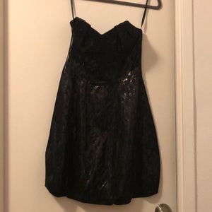 Betsy Johnson black metallic party dress, worn once!!